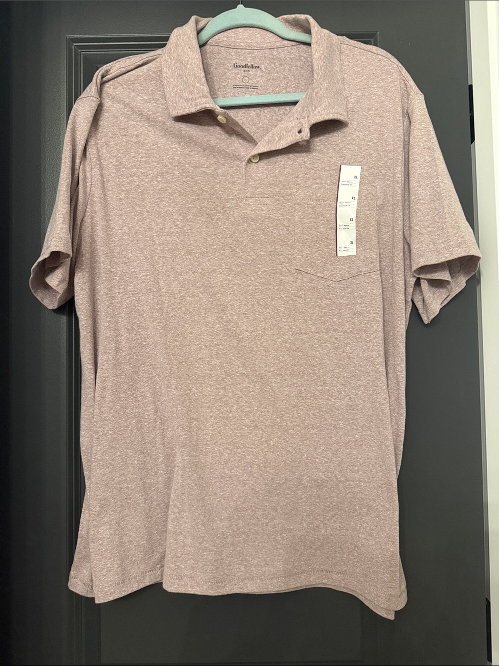 NWT Goodfellow & Co Men’s Heathered Purple Polo Shirt